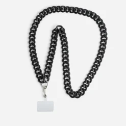 Chaîne bijou TEXTO noire mate pour téléphone portable