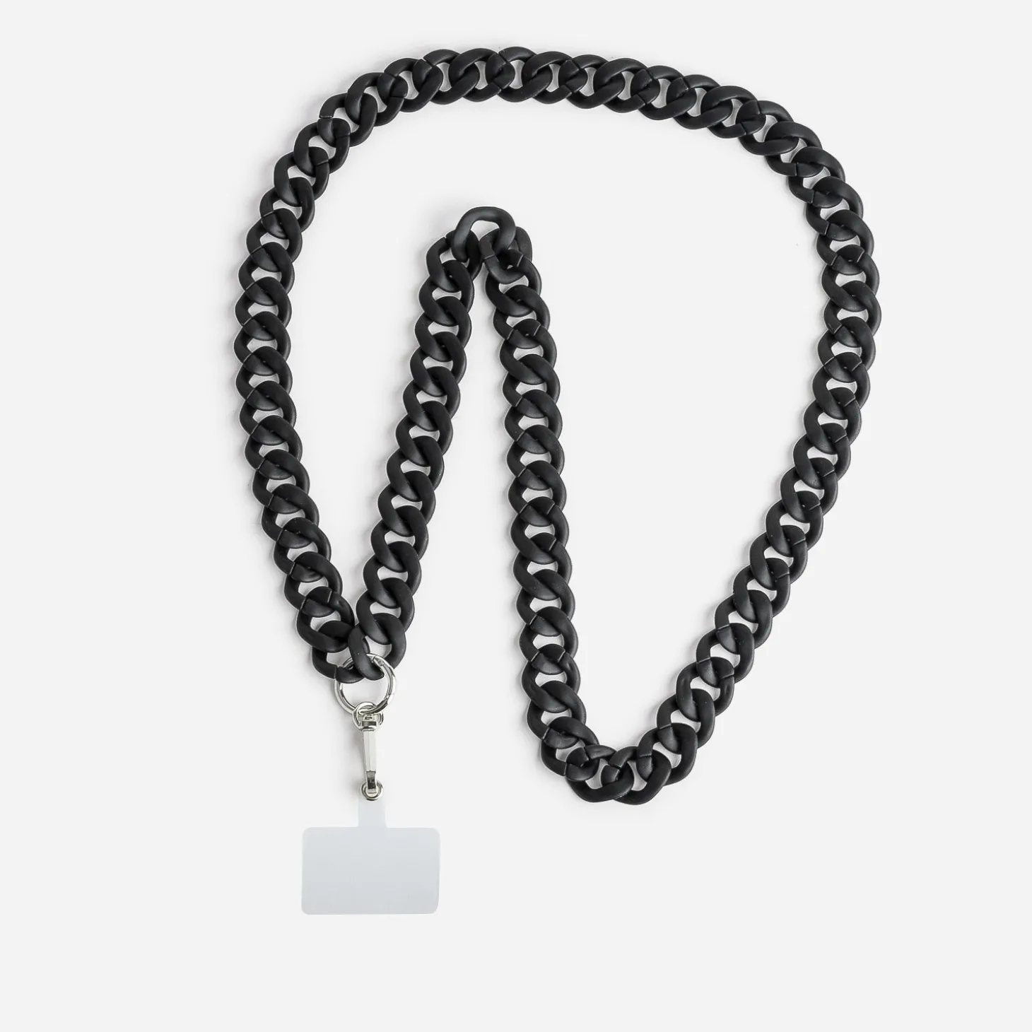 Chaîne bijou TEXTO noire mate pour téléphone portable