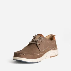 Chaussure-bateau FRANCE ARNO taupe cuir