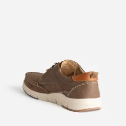 Chaussure-bateau FRANCE ARNO taupe cuir