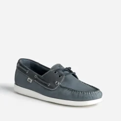 Chaussure-bateau TBS bleu denim cuir nubuck