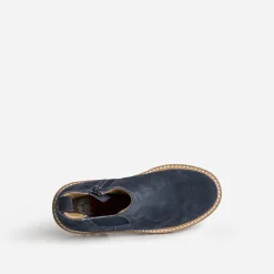 Chelsea boots BUGGY marine cuir velours