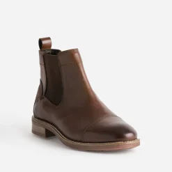 Chelsea boots marron cuir