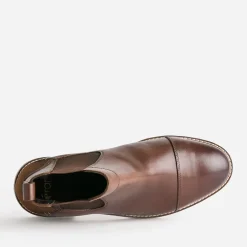 Chelsea boots marron cuir