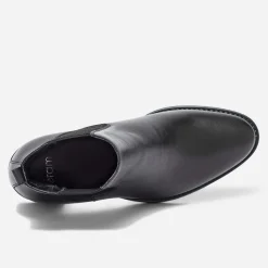 Chelsea boots noir en cuir éco-conçu