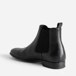 Chelsea boots noir en cuir