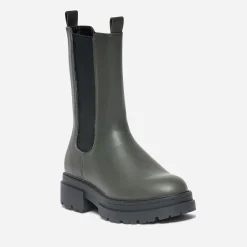 Chelsea boots TEXTO kaki à tige mi-haute