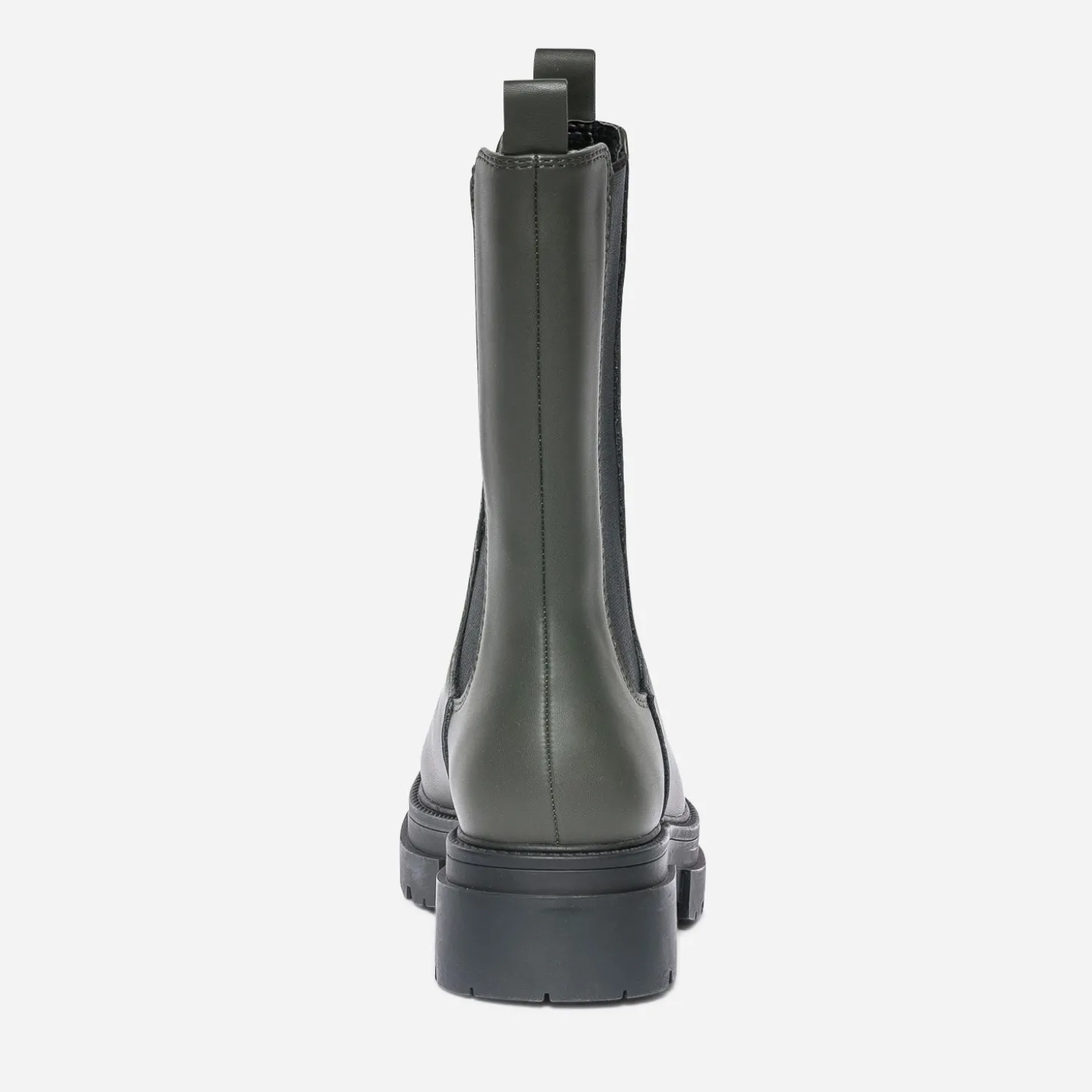 Chelsea boots TEXTO kaki à tige mi-haute