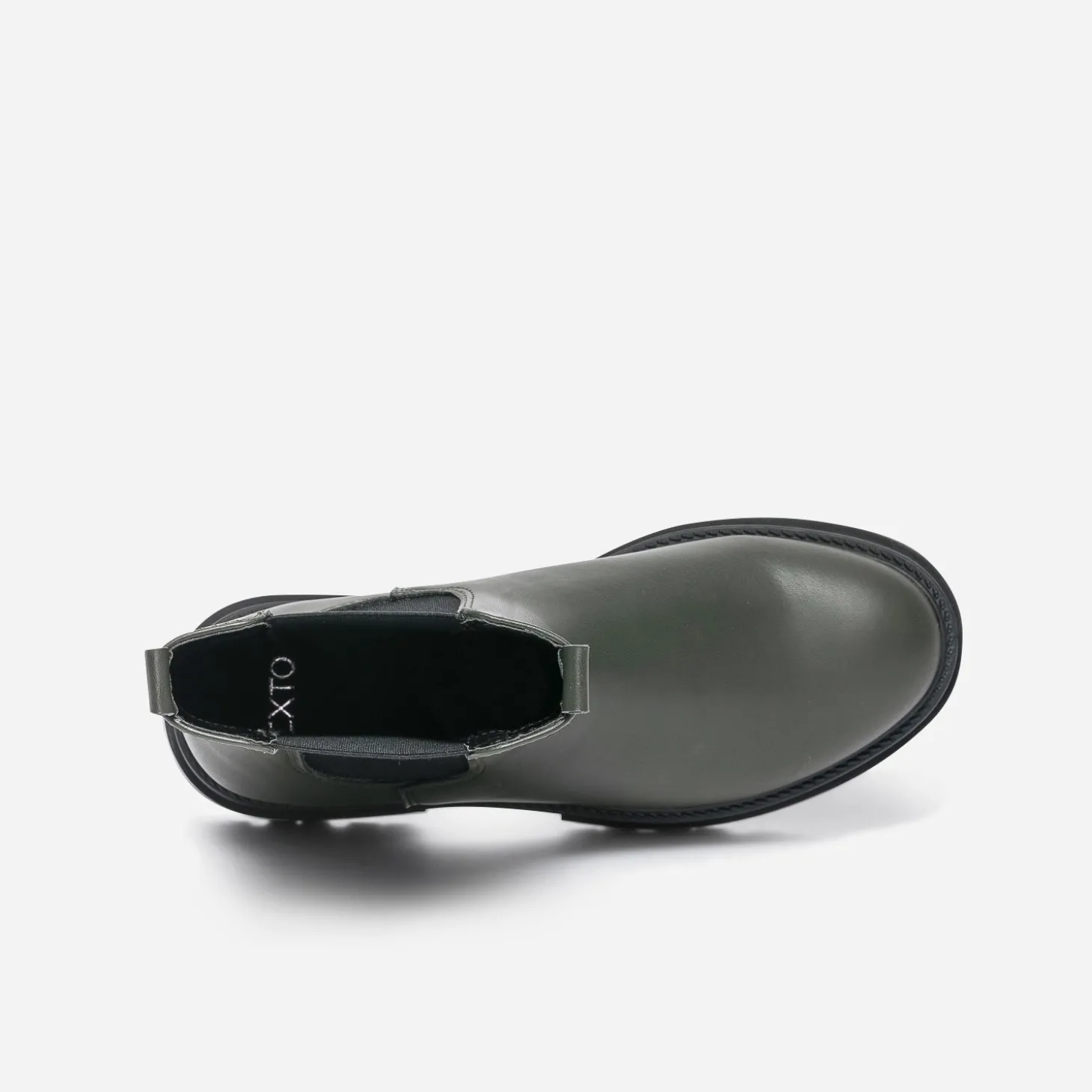 Chelsea boots TEXTO kaki à tige mi-haute