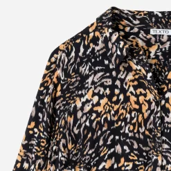 Chemisier femme TEXTO effet léopard