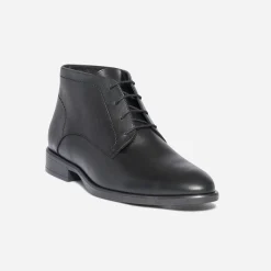 Chukka boots ERAM FLEX noir en cuir
