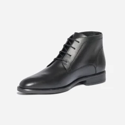 Chukka boots ERAM FLEX noir en cuir