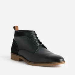 Chukka boots noir cuir