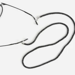 Cordon à lunettes noir strassé