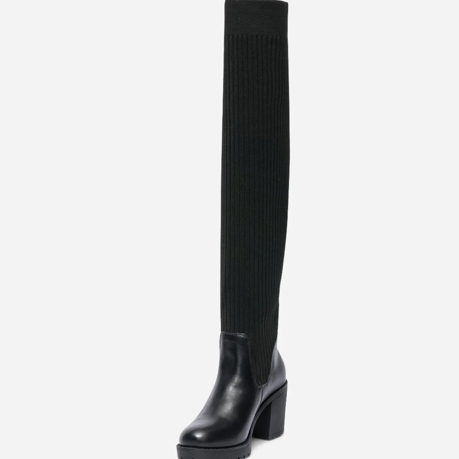 Cuissarde-chaussette TEXTO noire