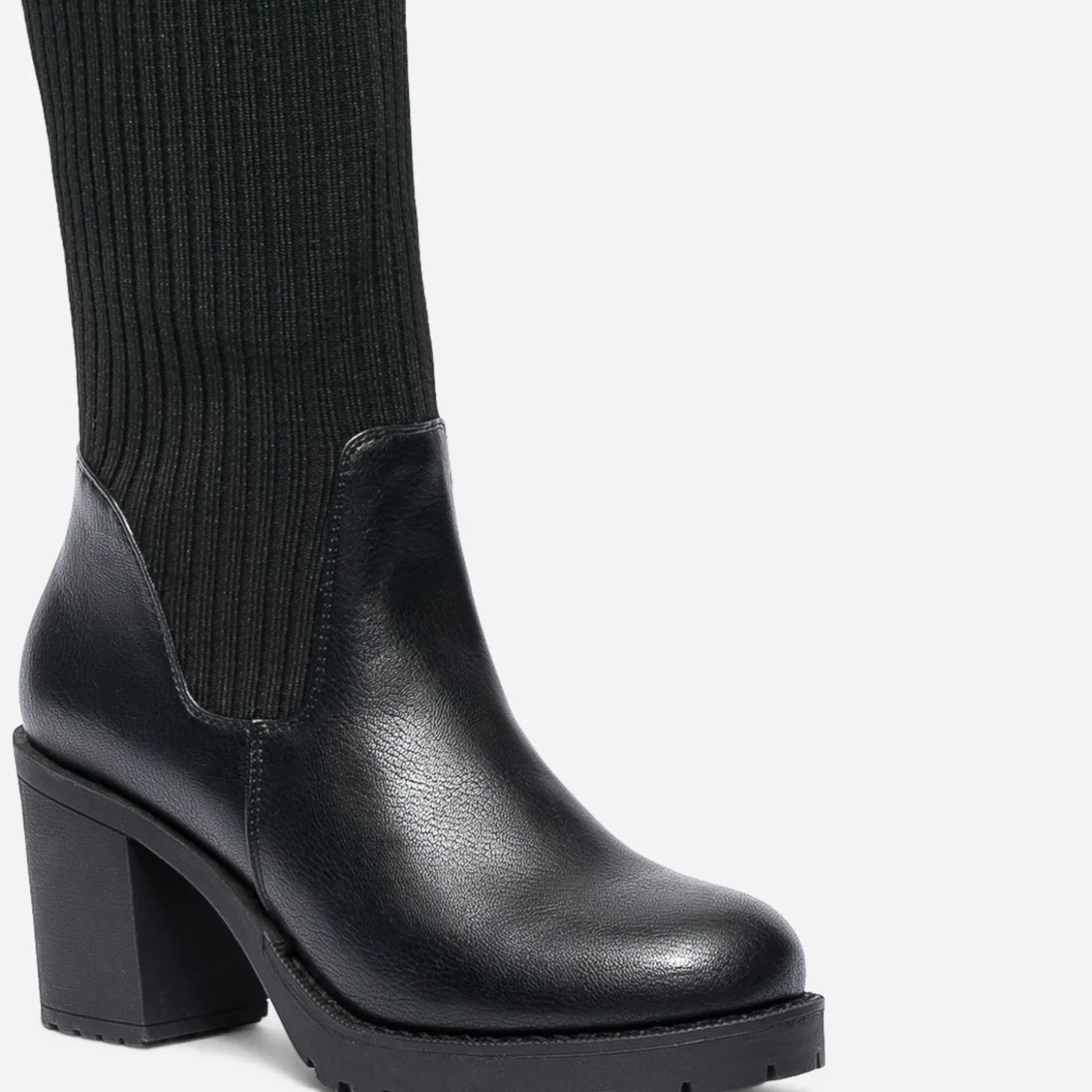 Cuissarde-chaussette TEXTO noire