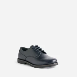 Derby BUGGY marine en cuir