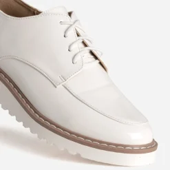 Derby compensé écru verni