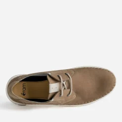 Derby confort beige foncé en cuir