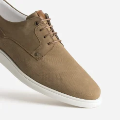 Derby confort camel cuir éco-conçu