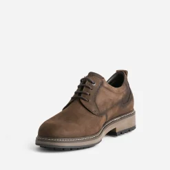 Derby confort FLUCHOS marron en cuir nubuck