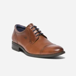 Derby FLUCHOS cognac en cuir