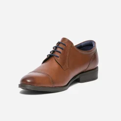 Derby FLUCHOS cognac en cuir