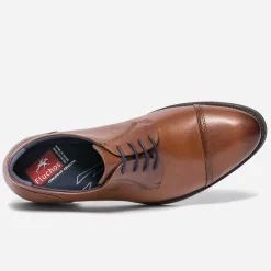 Derby FLUCHOS cognac en cuir