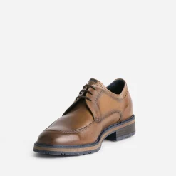 Derby FLUCHOS marron clair en cuir