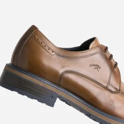 Derby FLUCHOS marron clair en cuir