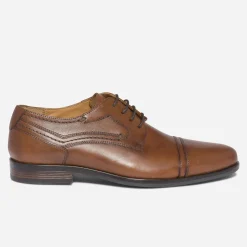 Derby marron en cuir