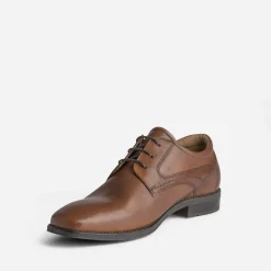 Derby marron en cuir