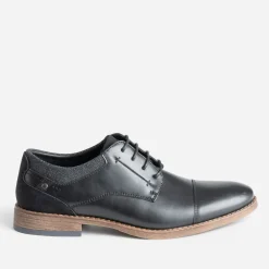 Derby noir bordé denim