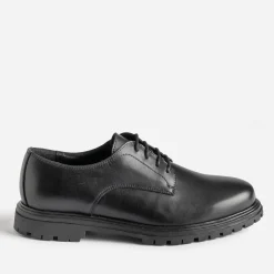 Derby noir cuir semelle crantée