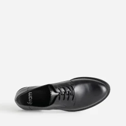 Derby noir en cuir