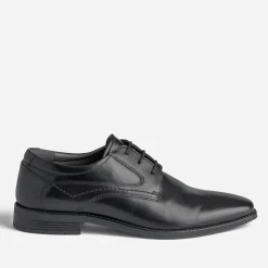 Derby noir en cuir