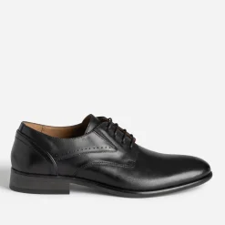 Derby noir en cuir