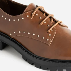 Derby TEXTO cognac à semelle crantée