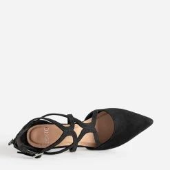 Escarpin cage TEXTO noir suédé