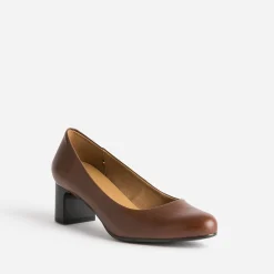 Escarpin en cuir ERAM FLEX cognac