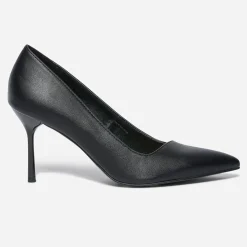 Escarpin TEXTO noir avec découpe biais