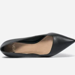 Escarpin TEXTO noir avec découpe biais