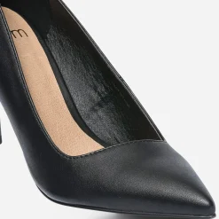 Escarpin TEXTO noir avec découpe biais