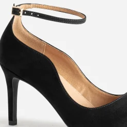 Escarpin TEXTO noir suédé à bride