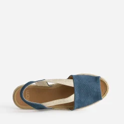Espadrille bleue toile éco-conçu