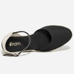 Espadrille compensée en toile