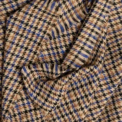 Etole beige à motif pied-de-poule couleurs