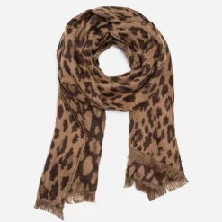 Etole beige jacquard motif léopard