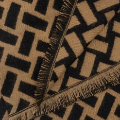 Etole camel à motif graphique noir