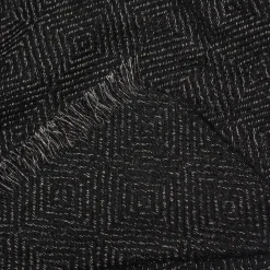 Etole noire et gris argenté à motifs chevrons